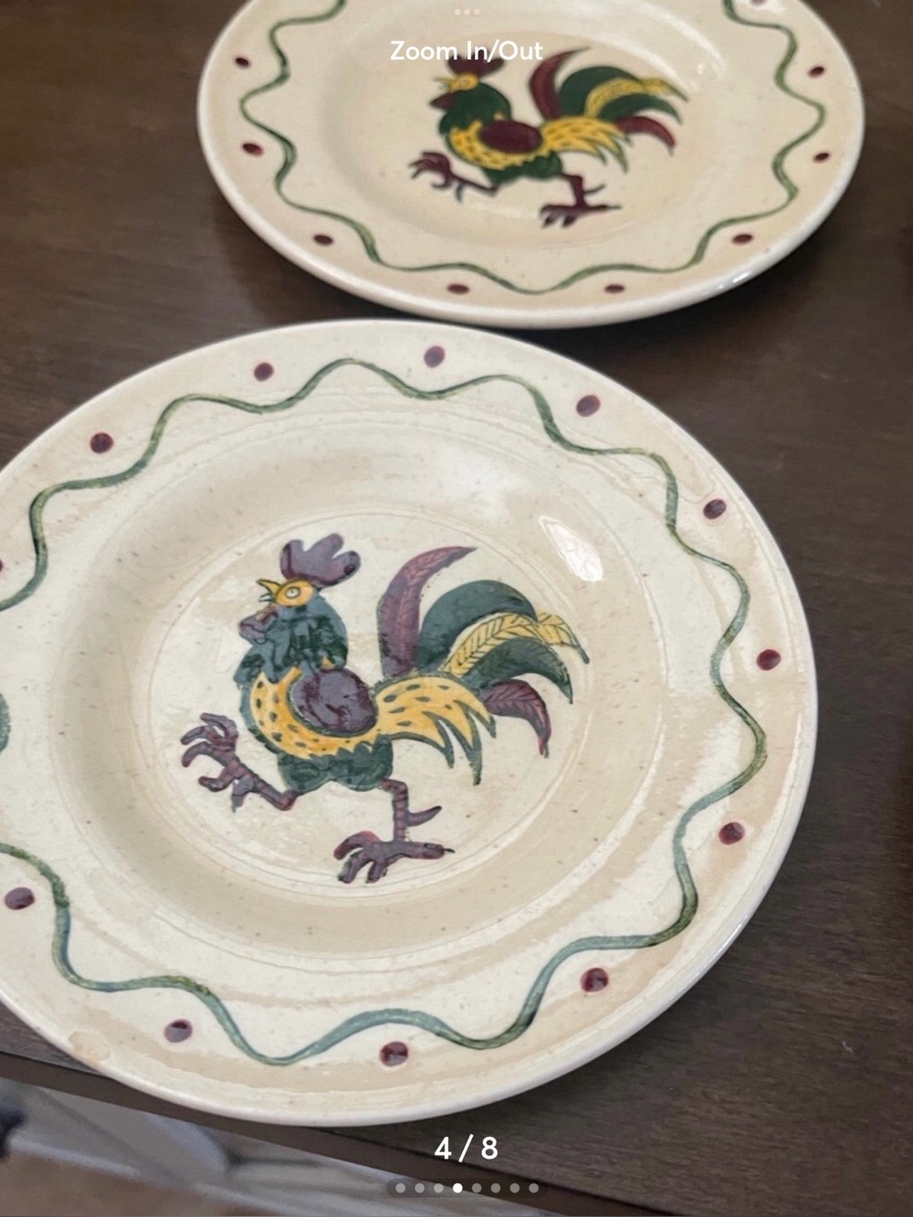 Vintage Metlox Poppy trail plates set of 6